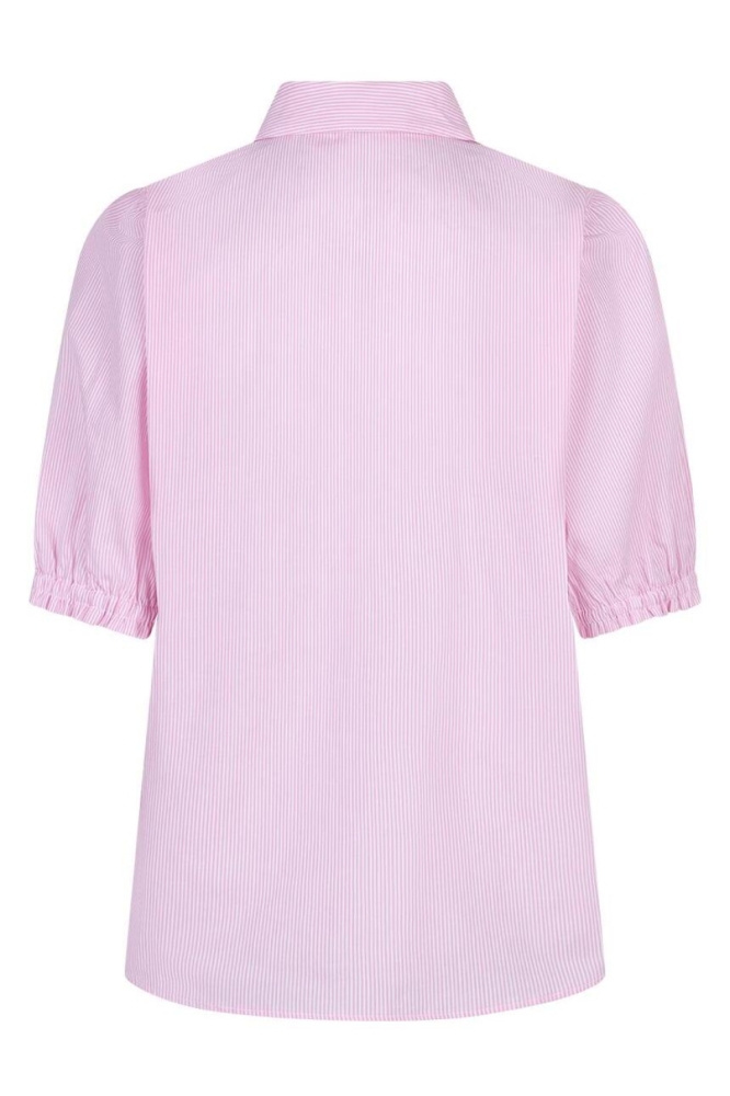 Red Button roze dames blouse | Achteraanzicht