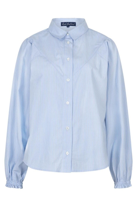 Red Button blauwe dames blouse | Vooraanzicht