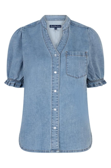 Red Button VICTORIA BLOUSE DENIM SRB4875 Light Blue