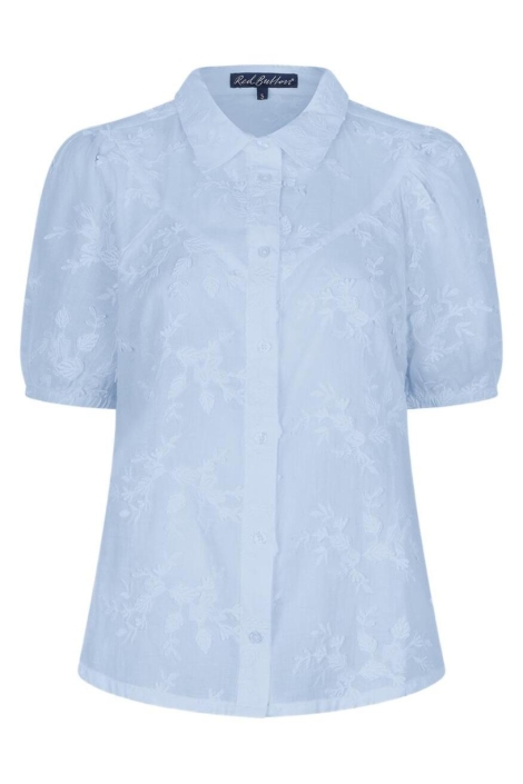 Red Button blauwe dames blouse | Vooraanzicht