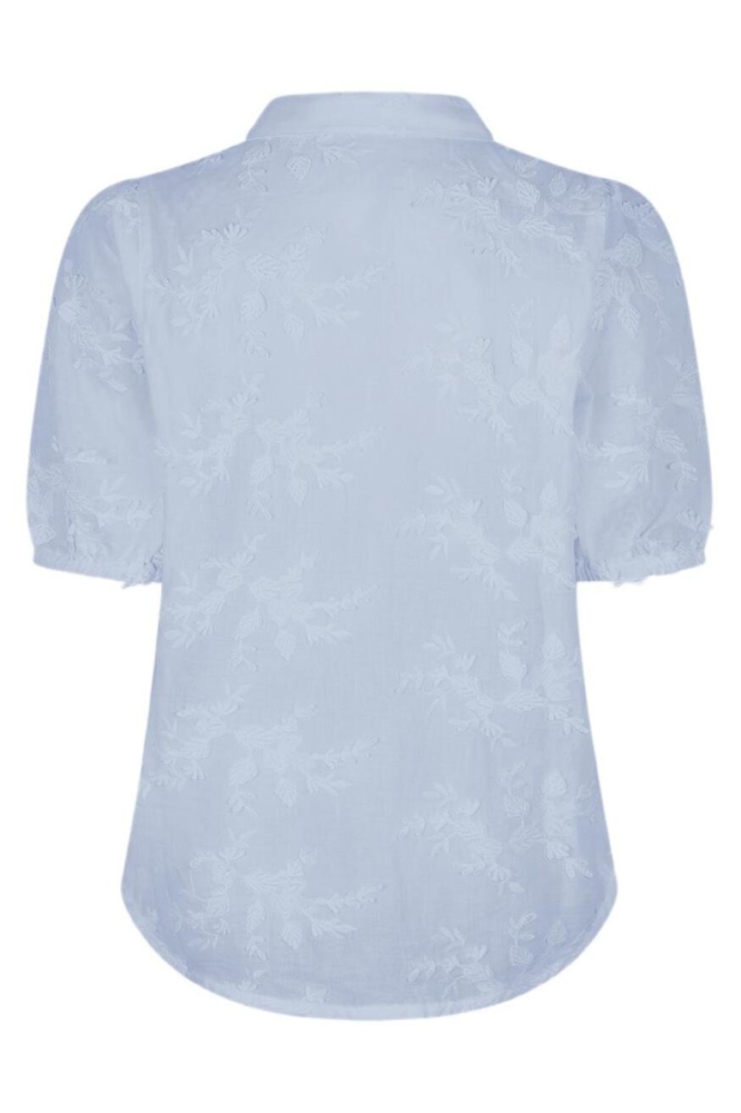 Red Button blauwe dames blouse | Achteraanzicht