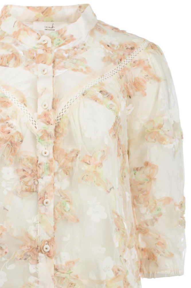 I-coni-K multi color dames blouse | Close up