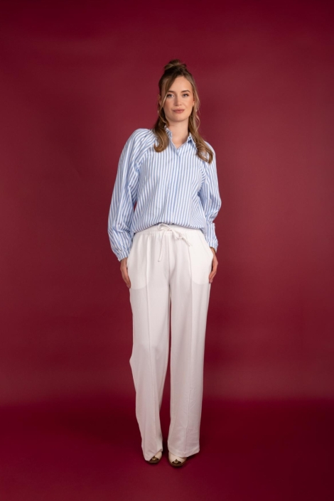 I-coni-K blauwe dames blouse | Model