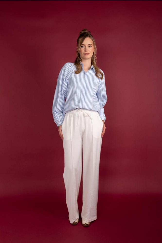 I-coni-K blauwe dames blouse | Model