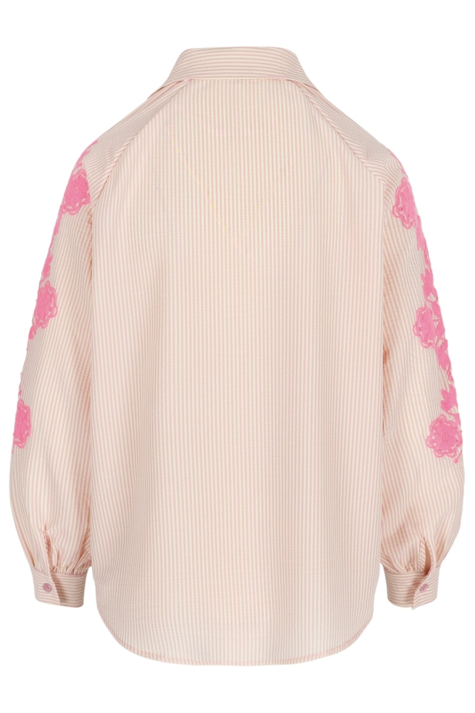 LolaLiza roze dames blouse | Achteraanzicht