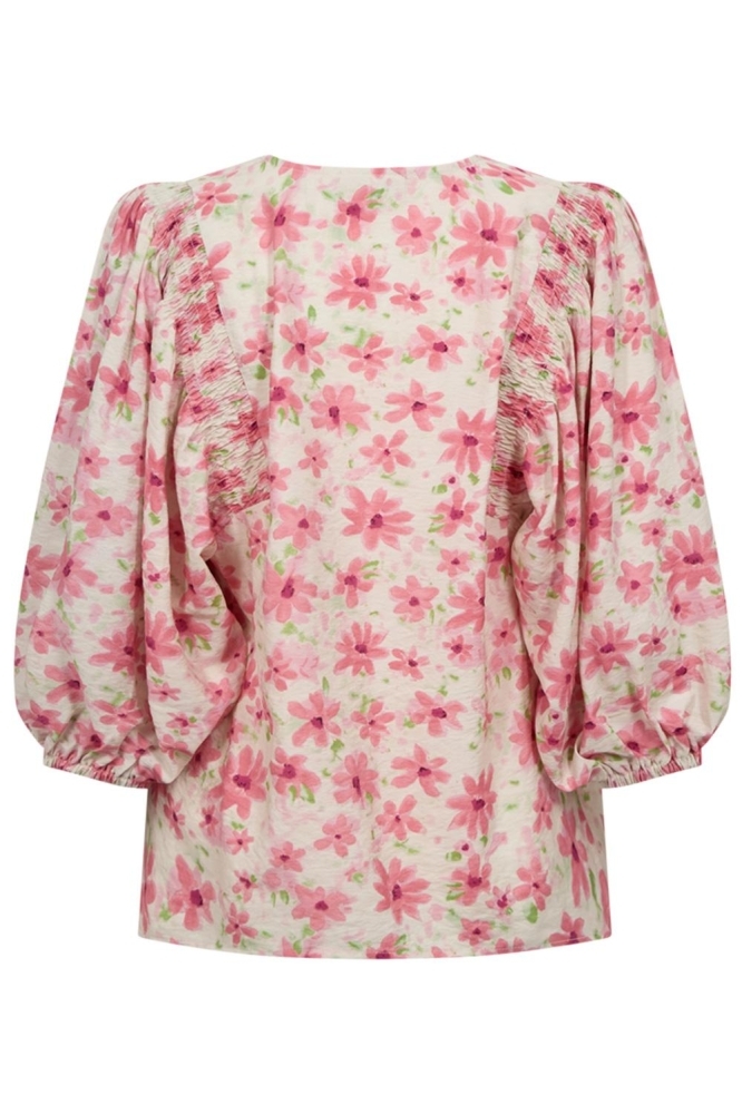 Freequent roze dames blouse | Achteraanzicht