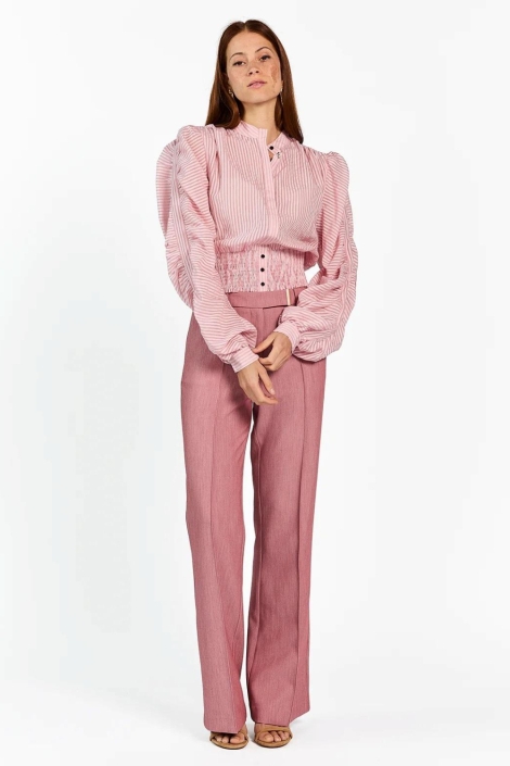 Aaiko roze dames blouse | Model