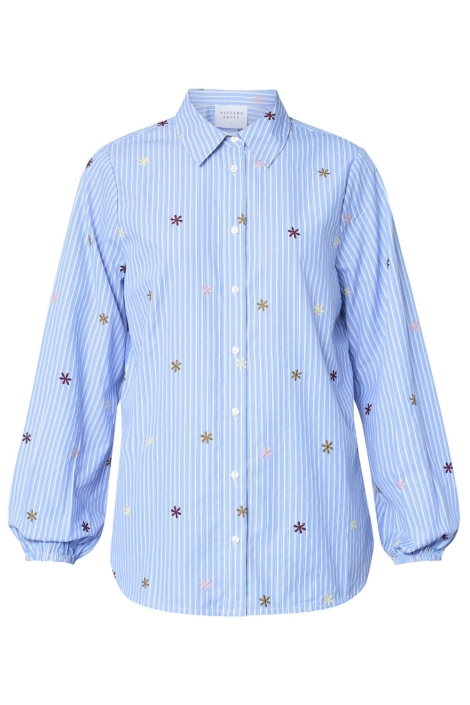 SisterS point blauwe dames blouse | Vooraanzicht