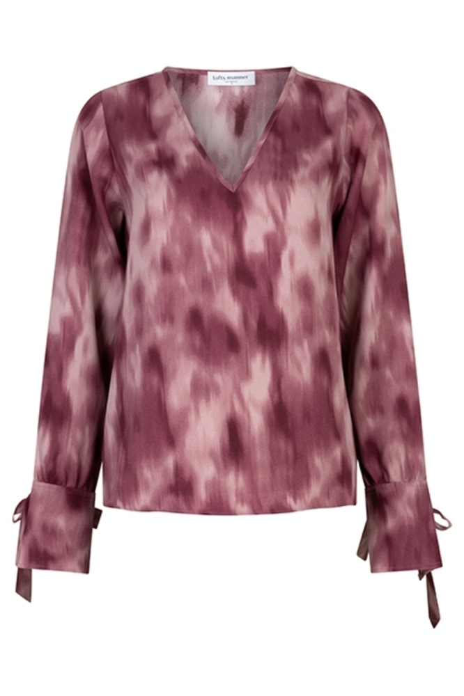 Lofty Manner rode dames blouse | Vooraanzicht