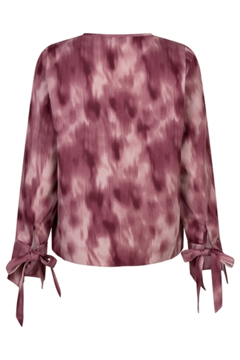 Lofty Manner rode dames blouse | Achteraanzicht