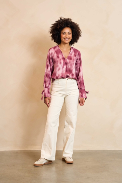 Lofty Manner rode dames blouse | Model