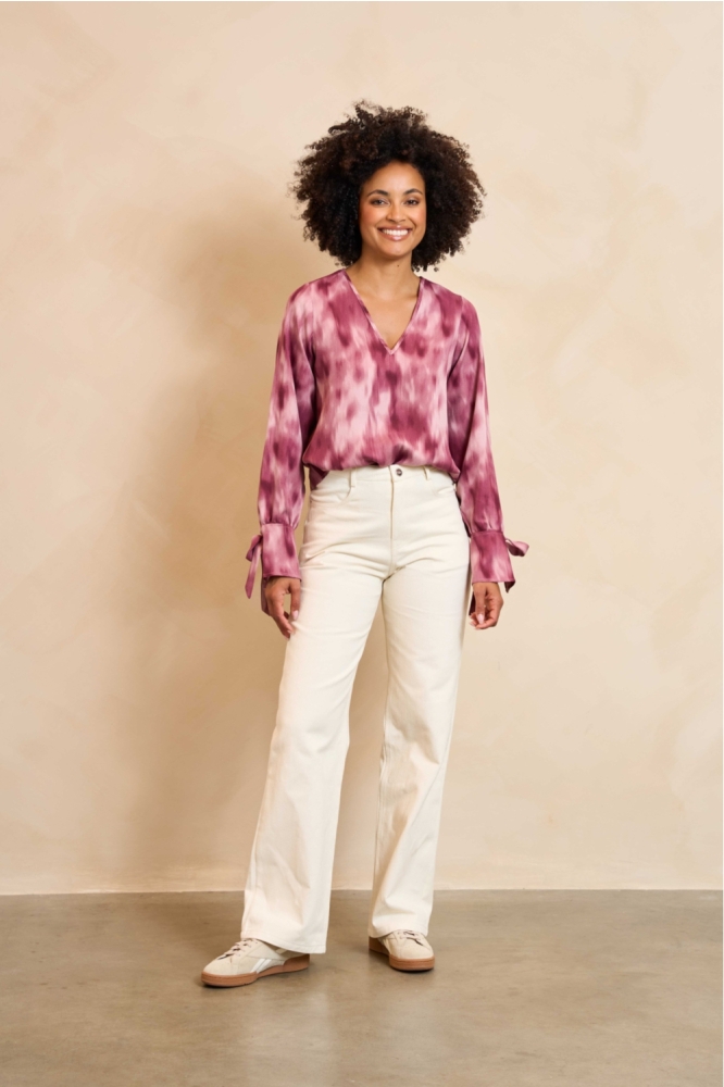 Lofty Manner rode dames blouse | Model