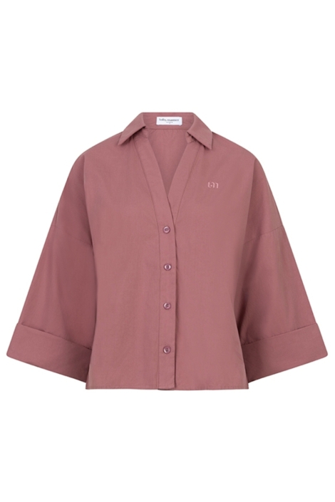 Lofty Manner roze dames blouse | Vooraanzicht