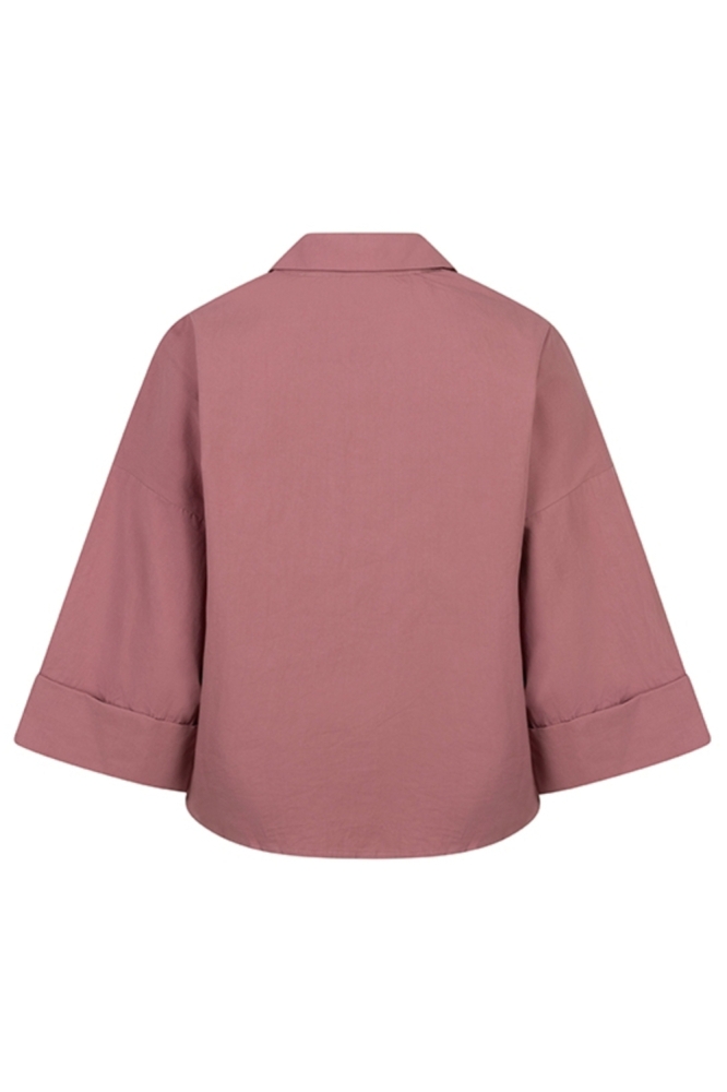 Lofty Manner roze dames blouse | Achteraanzicht