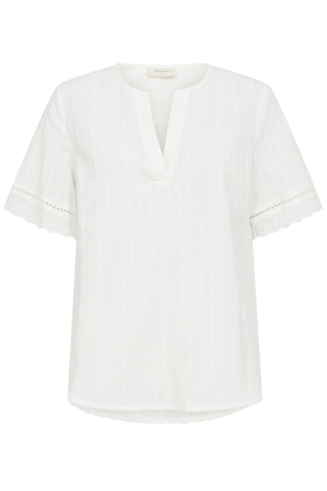 Freequent beige dames blouse | Vooraanzicht