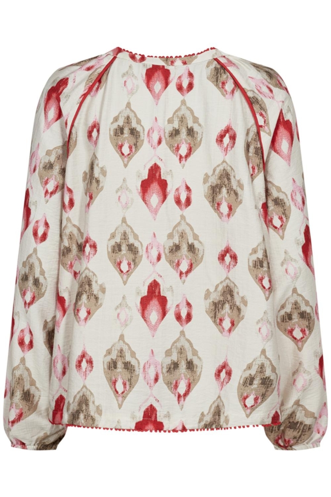 Freequent beige dames blouse | Achteraanzicht