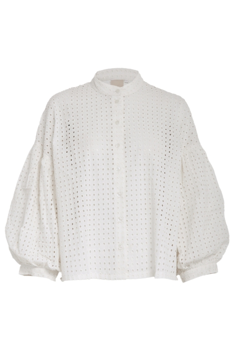 Peppercorn ecru dames blouse | Vooraanzicht