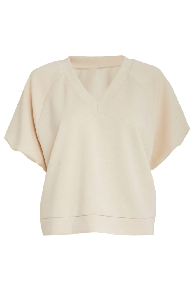 Peppercorn ecru dames sweater | Vooraanzicht