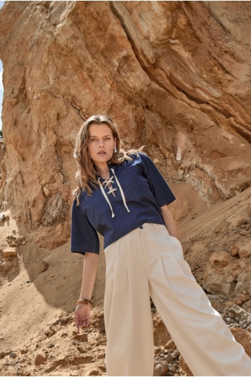 Peppercorn Blouse NADDIE BLOUSE PC8769 006 DARK DENIM