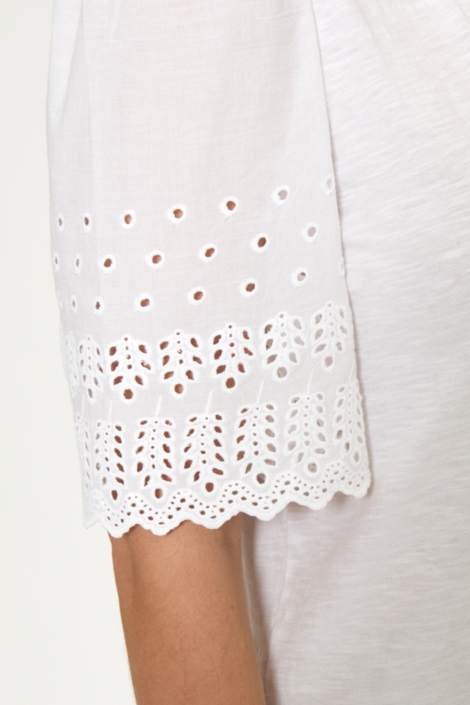 Peppercorn witte dames t-shirt | Close up