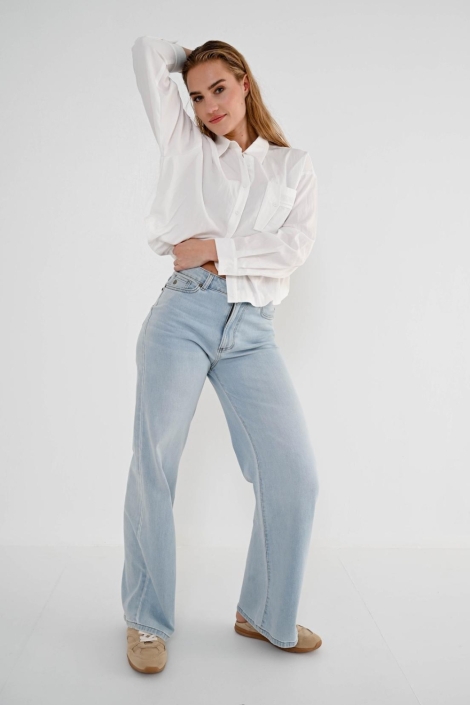 Maicazz ecru dames blouse | Model