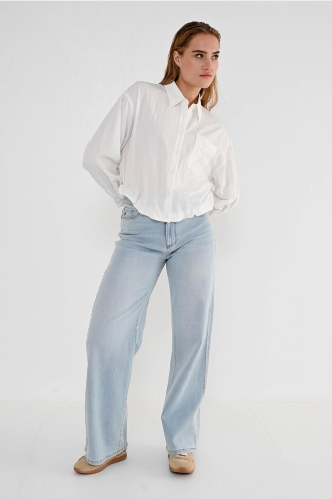 Maicazz ecru dames blouse | Model