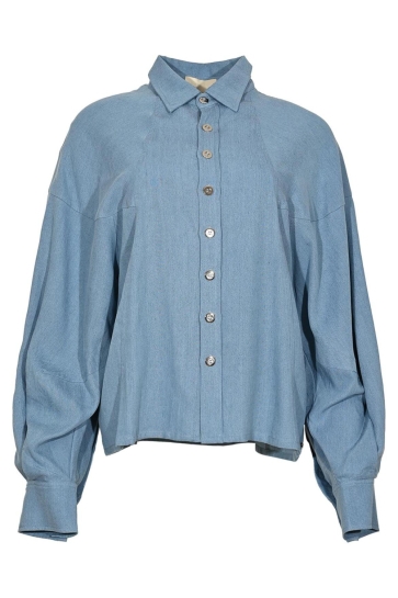 Maicazz Blouse SCARLETT BLOUSE SP26 20 512 JEANS BLUE