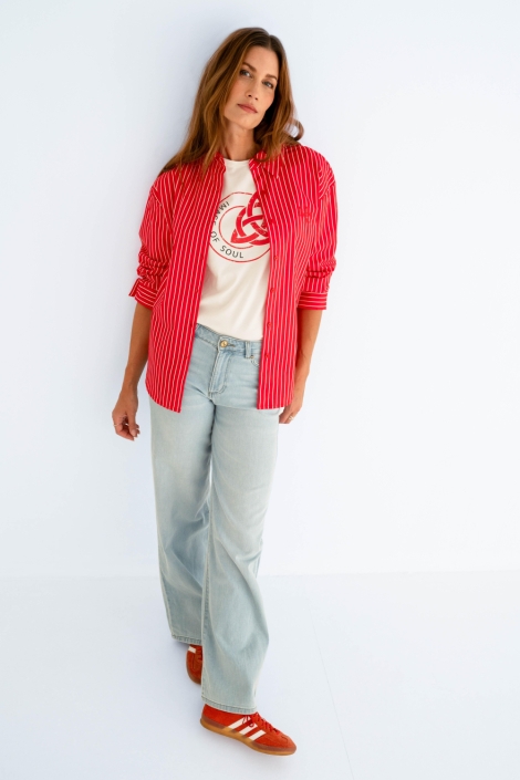 Maicazz rode dames blouse | Model