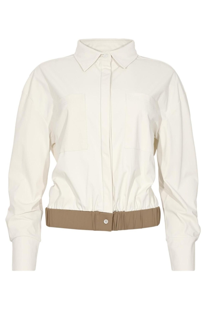 Maicazz ecru dames blouse | Vooraanzicht