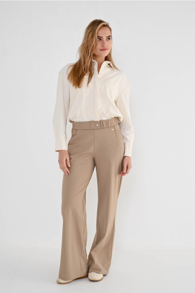 Maicazz ecru dames blouse | Model