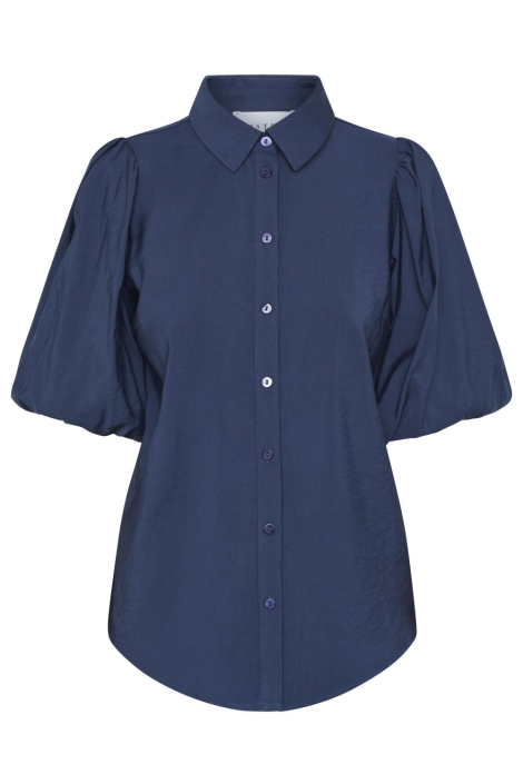 SisterS point blauwe dames blouse | Vooraanzicht