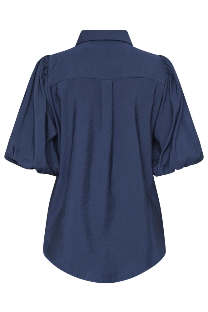 SisterS point blauwe dames blouse | Achteraanzicht