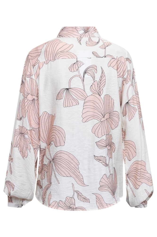 SisterS point beige dames blouse | Achteraanzicht