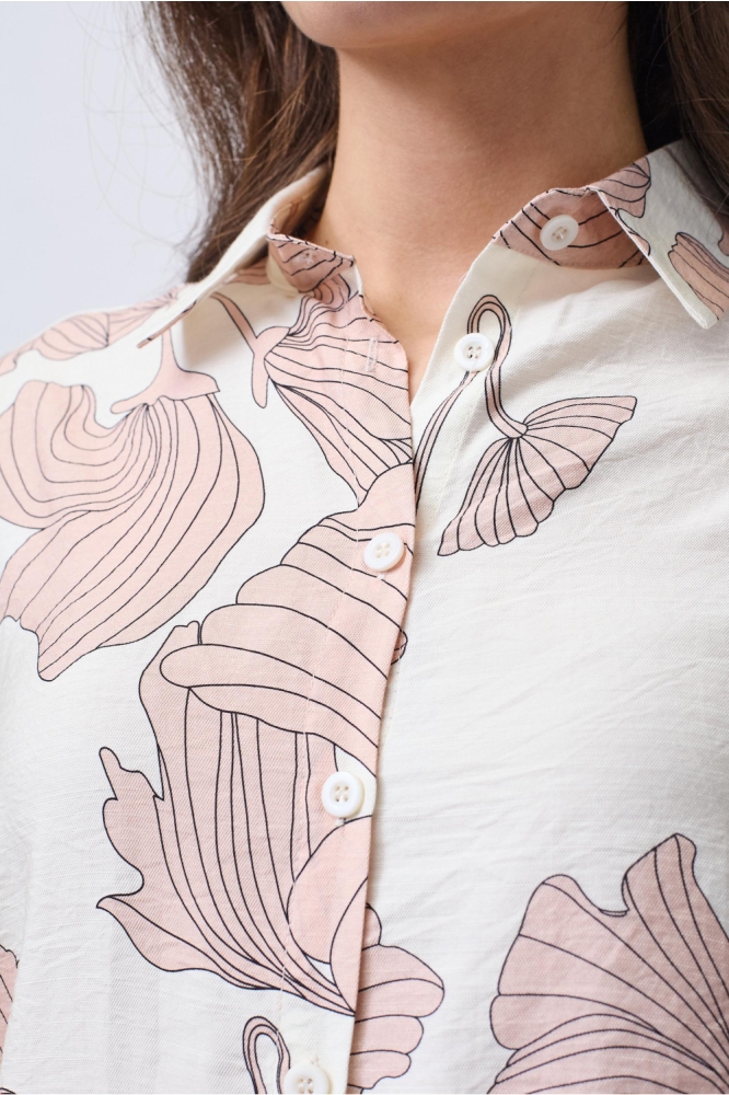 SisterS point beige dames blouse | Close up