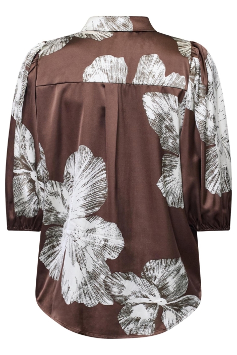 SisterS point bruine dames blouse | Achteraanzicht