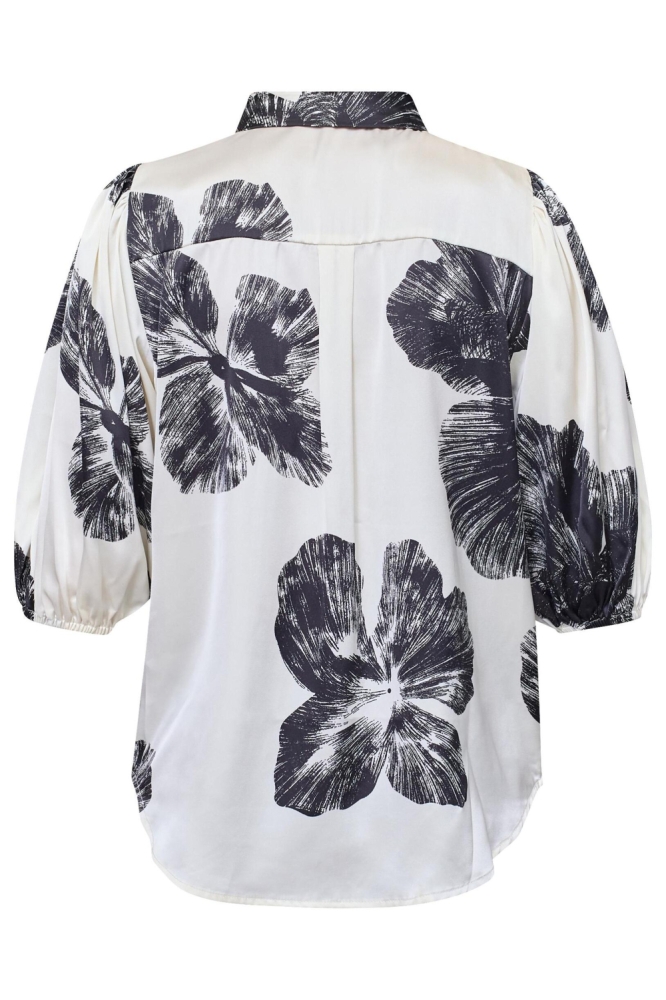 SisterS point beige dames blouse | Achteraanzicht