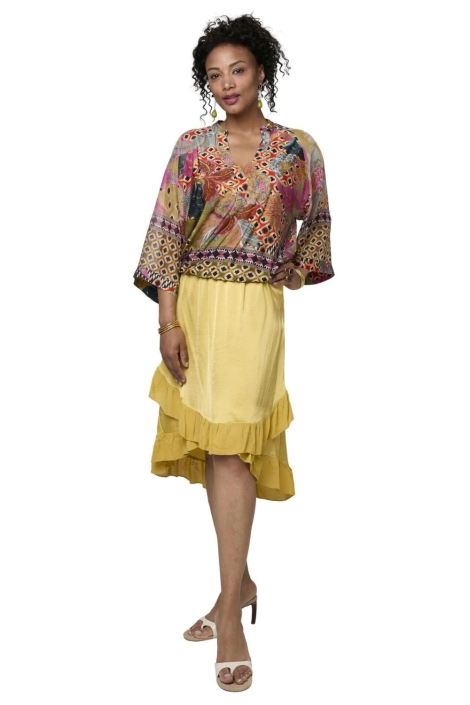 Tessa Koops multi color dames blouse | Model