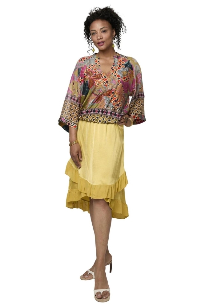 Tessa Koops multi color dames blouse | Model