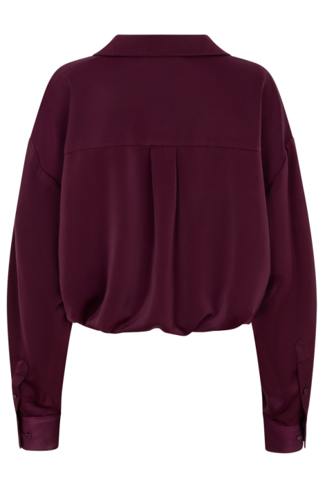 Studio Amaya paarse dames blouse | Achteraanzicht