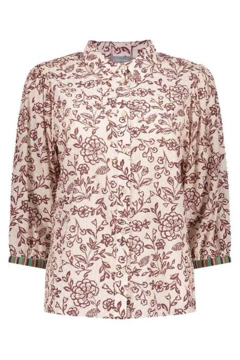 Geisha bordeaux dames blouse | Vooraanzicht