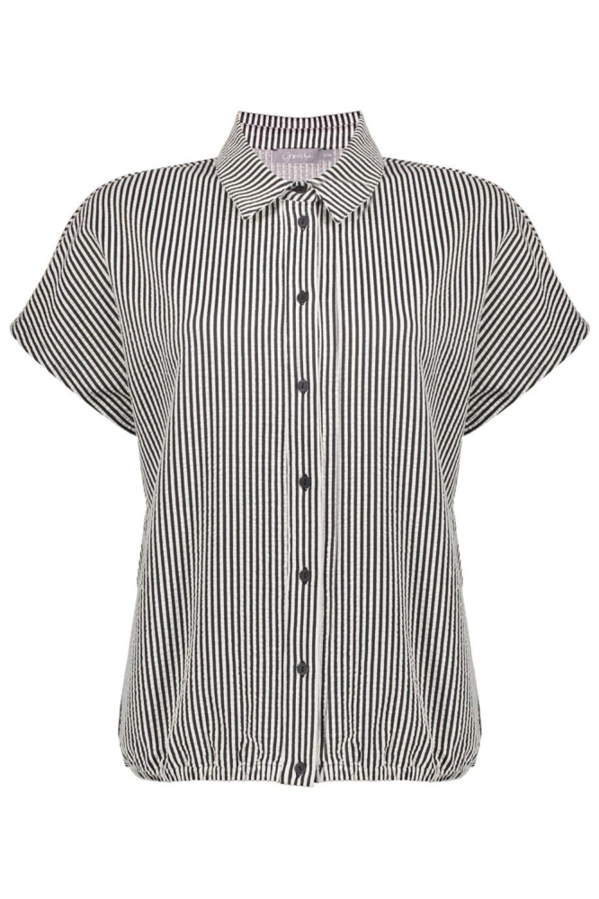 Geisha zwarte dames blouse | Kleurstaal