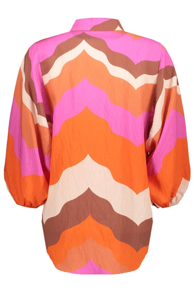 Geisha multi color dames blouse | Achteraanzicht