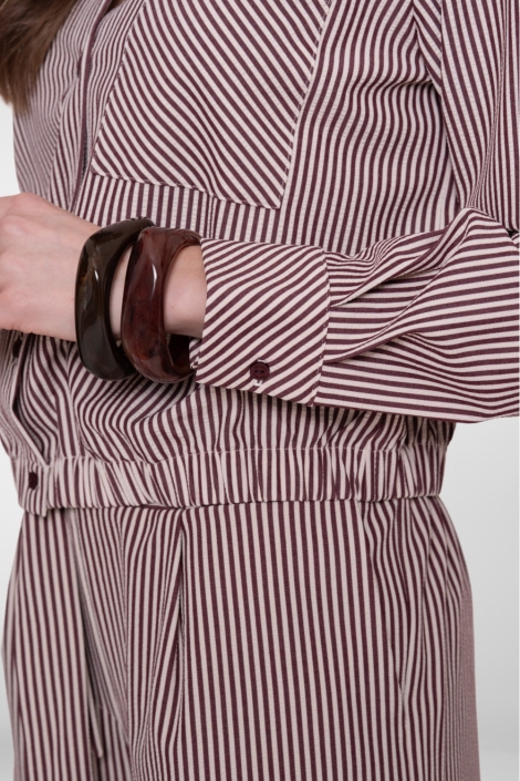 Geisha bordeaux dames blouse | Kleurstaal