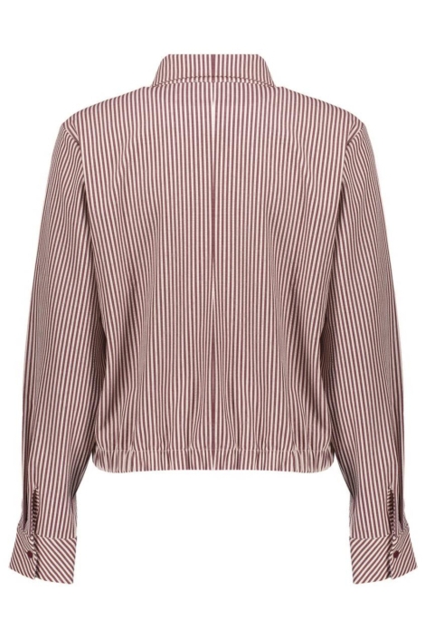 Geisha bordeaux dames blouse | Achteraanzicht