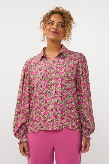 Ydence Blouse BLOUSE ALYSSA SS2635 1011 PINK FLOWER