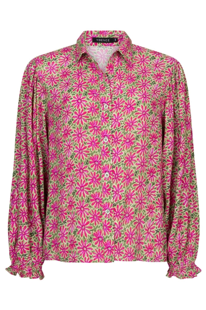 Ydence roze dames blouse | Vooraanzicht
