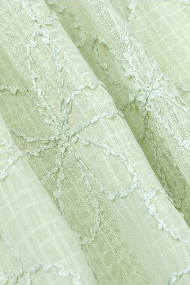 Ydence groene dames blouse | Close up