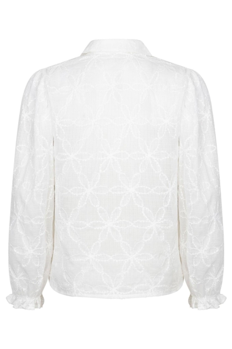 Ydence witte dames blouse | Achteraanzicht
