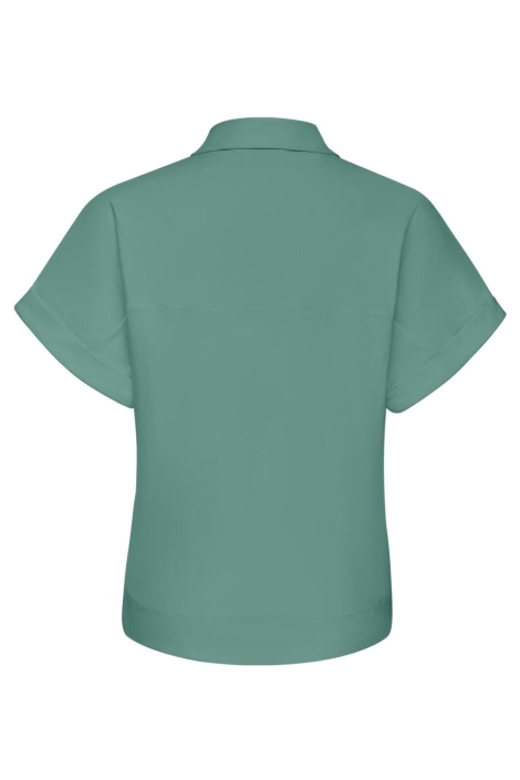 Kimara groene dames blouse | Achteraanzicht