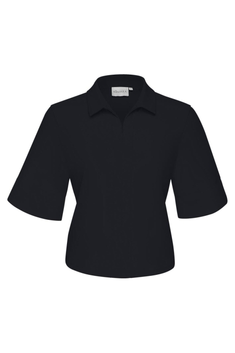 Kimara blauwe dames blouse | Vooraanzicht